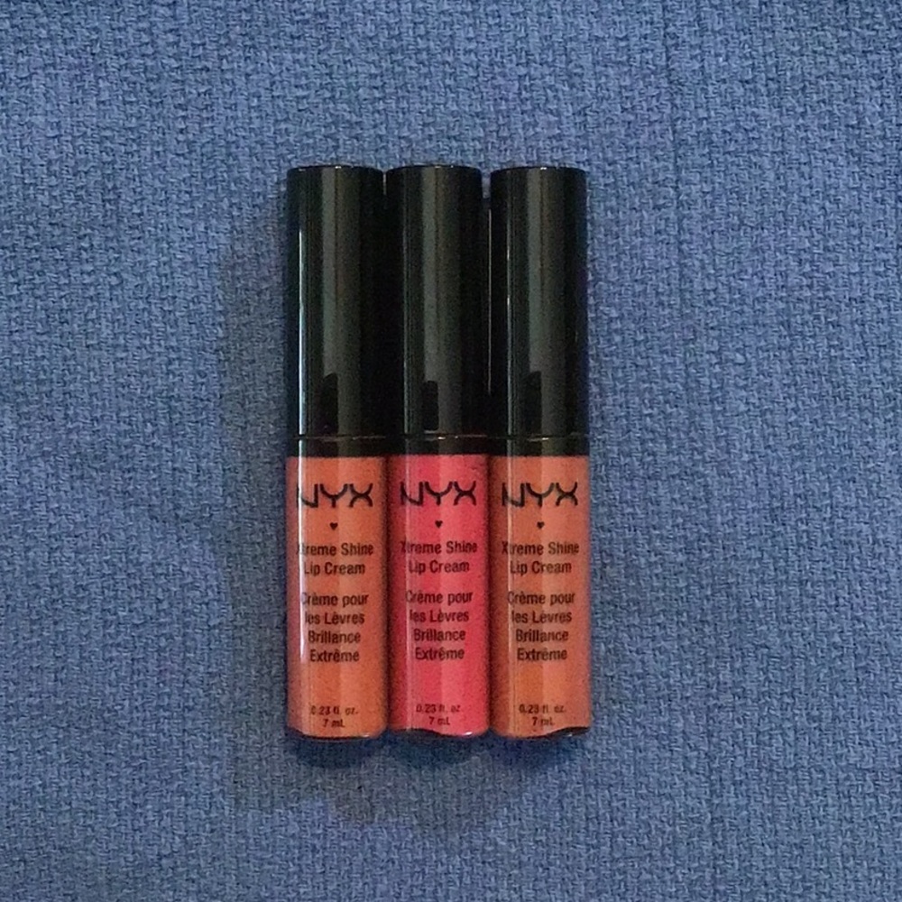 Trio of NYX Xtreme Shine Lip Cream